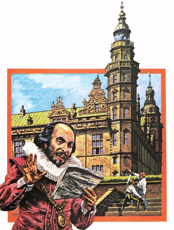 Szekspir i zamek Elsinore autorstwa English School