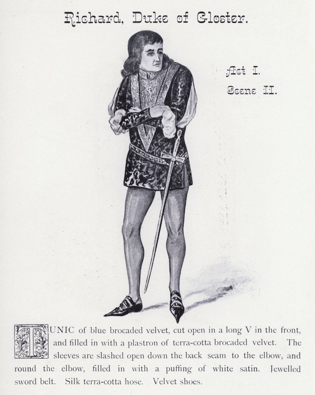 Król Ryszard III Szekspira: Ryszard, książę Gloster, akt I, scena II (lito) autorstwa English School