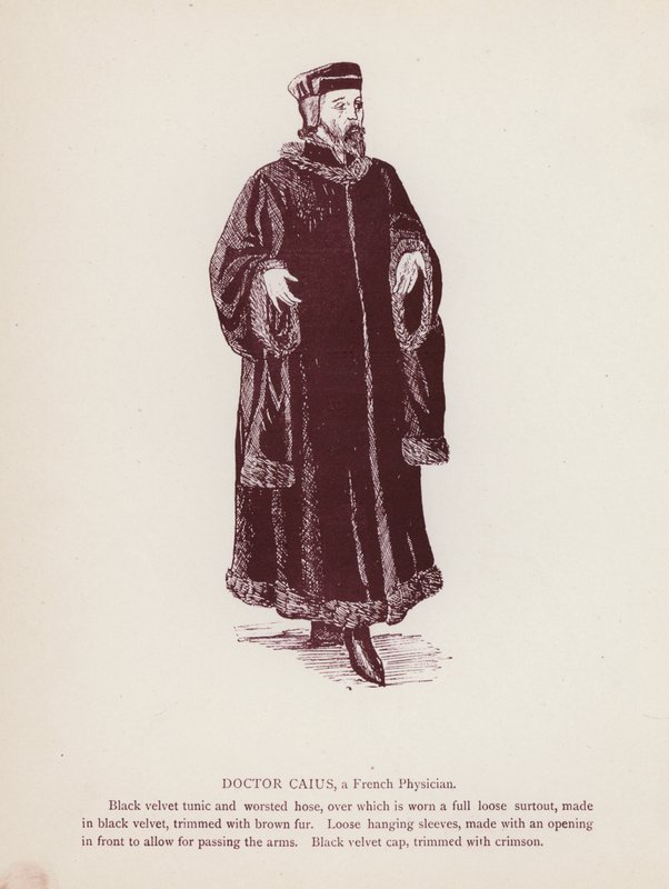 Wesołe żony z Windsoru Szekspira: Doktor Caius, francuski lekarz (lito) autorstwa English School