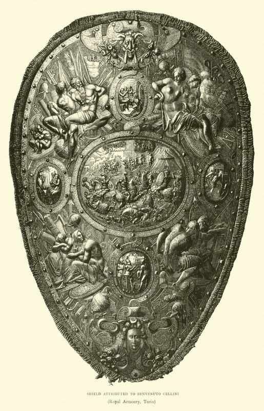 Tarcza przypisywana Benvenuto Cellini autorstwa English School