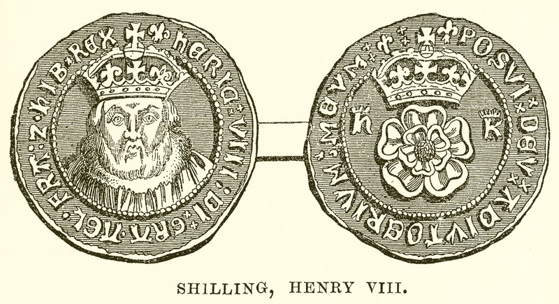 Szyling, Henryk VIII autorstwa English School