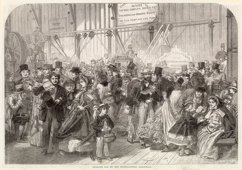 Szyling dzień na Międzynarodowej Wystawie 1862 autorstwa English School