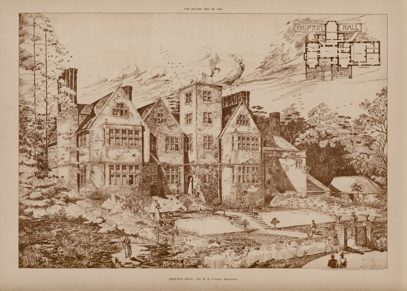 Shipton Hall (grawerunek) autorstwa English School