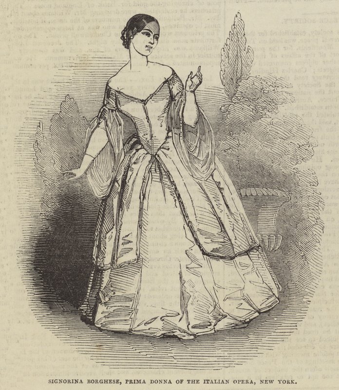 Signorina Borghese, Prima Donna Opery Włoskiej, Nowy Jork autorstwa English School