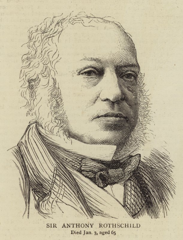 Sir Anthony Rothschild (Grawerowanie) autorstwa English School