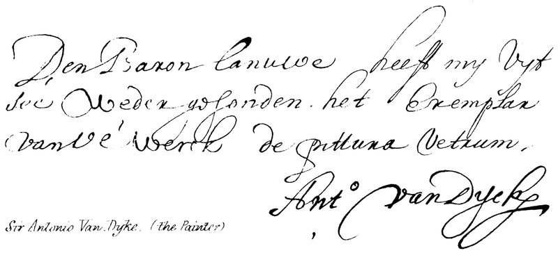 Sir Antonio Van Dyke (Malarz) autorstwa English School