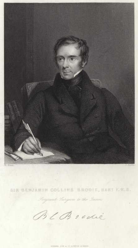 Sir Benjamin Collins Brodie autorstwa English School