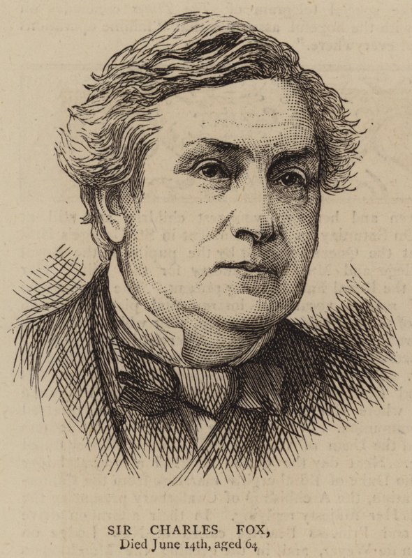 Sir Charles Fox (rycina) autorstwa English School