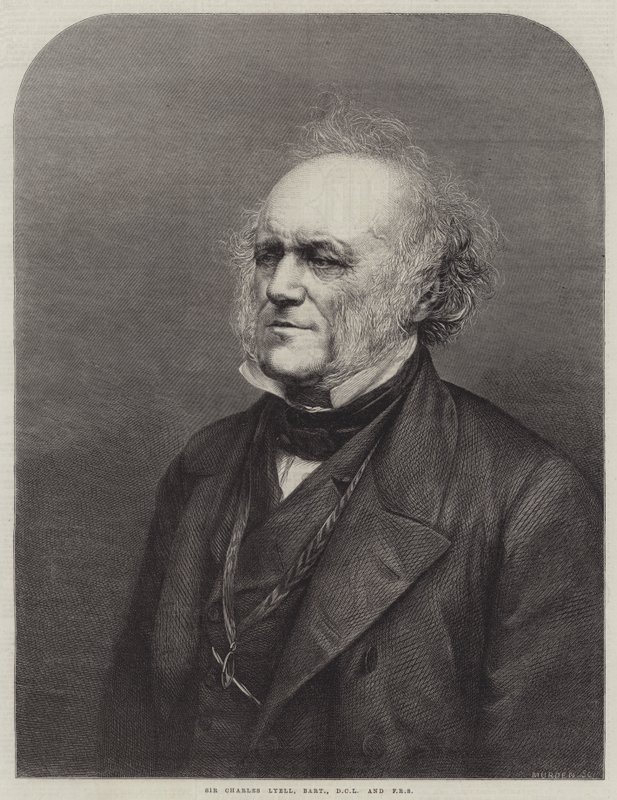 Sir Charles Lyell, Baronet, DCL i FRS (grawerowanie) autorstwa English School