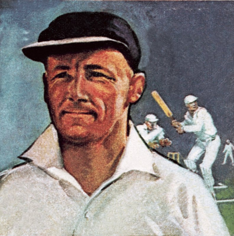Sir Donald Bradman autorstwa English School