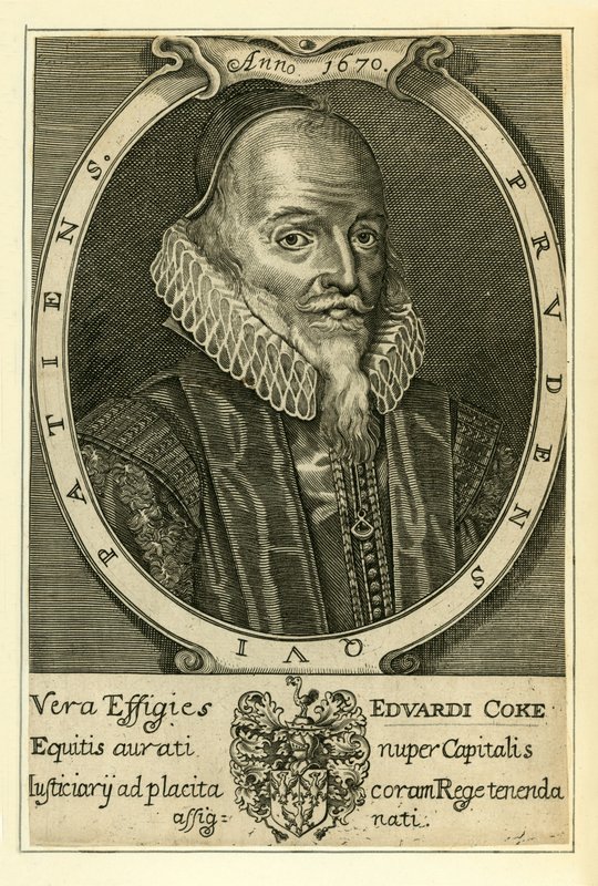 Sir Edward Coke autorstwa English School