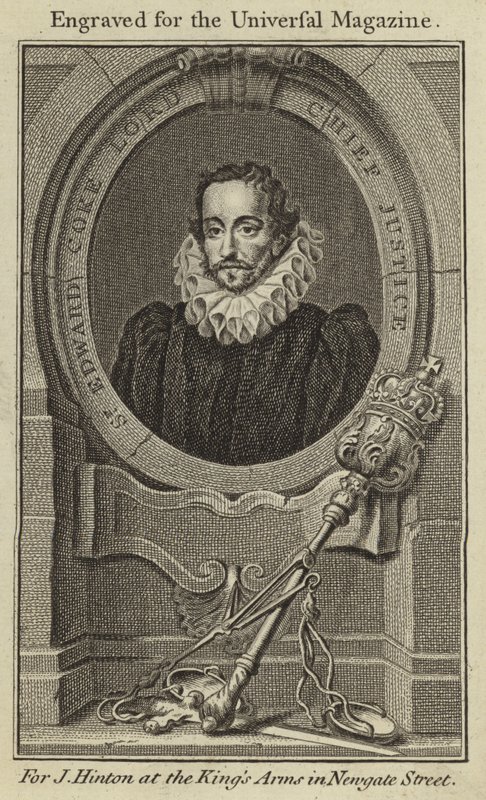 Sir Edward Coke, Lord Naczelny Sędzia autorstwa English School