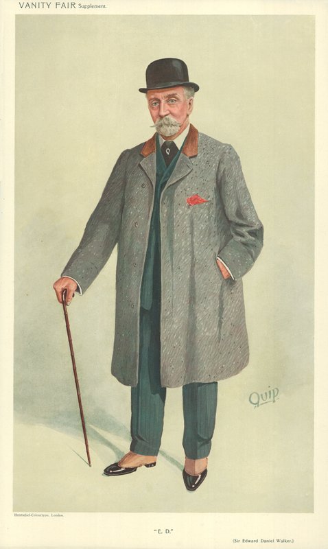 Sir Edward Daniel Walker, ED, 13 października 1909, komiks Vanity Fair autorstwa English School