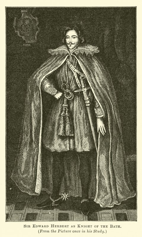 Sir Edward Herbert jako Rycerz Łaźni autorstwa English School