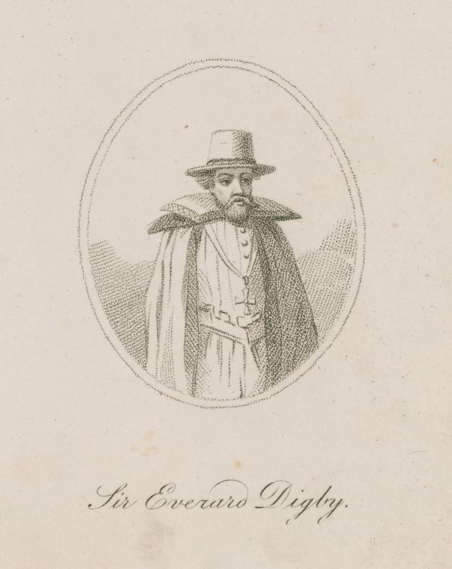 Sir Everard Digby, członek Gunpowder Plot autorstwa English School