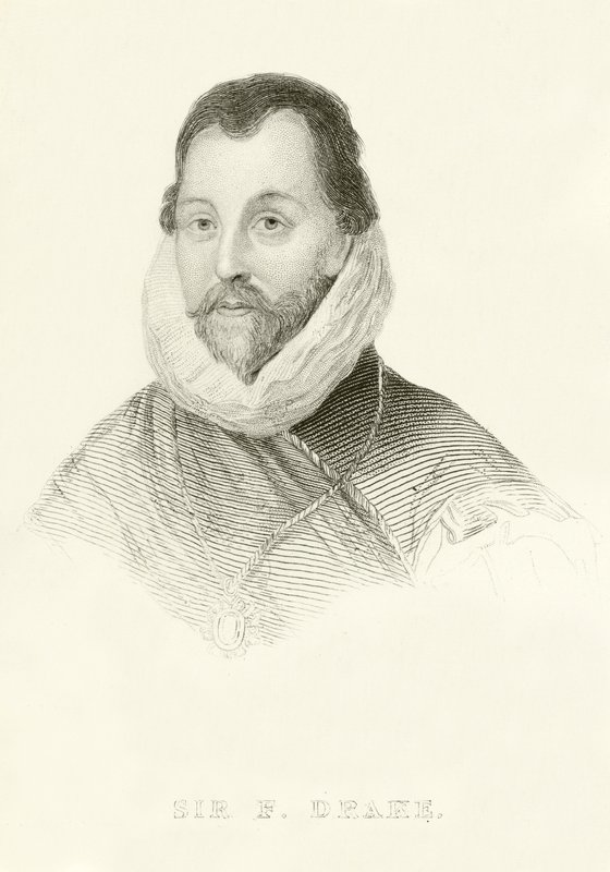 Sir F. Drake autorstwa English School