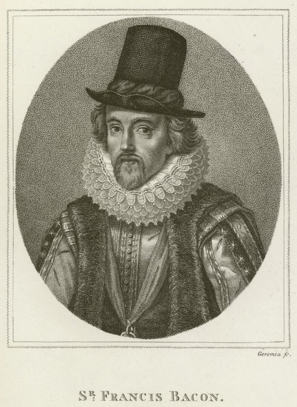 Sir Francis Bacon (grawerowanie) autorstwa English School