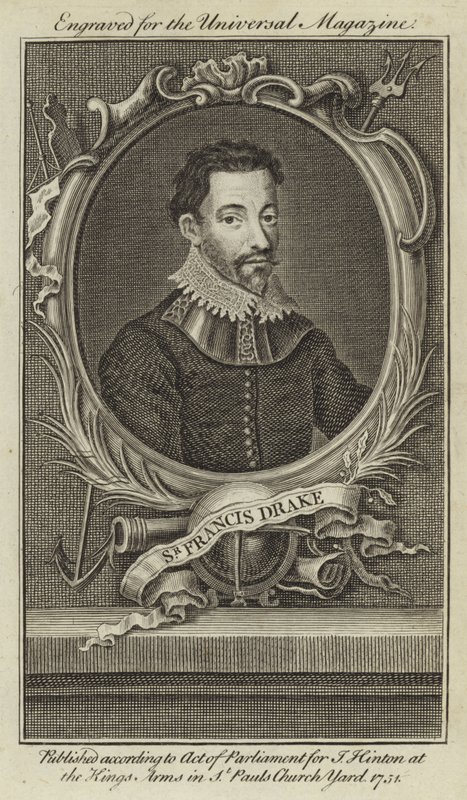 Sir Francis Drake autorstwa English School