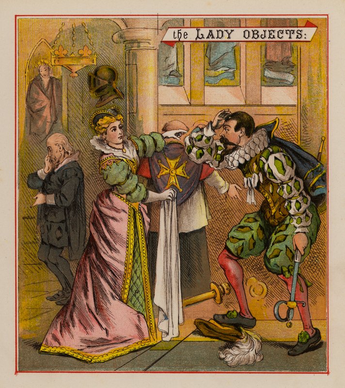 Sir Francis Drake i jego gobliny (kolor lito) autorstwa English School