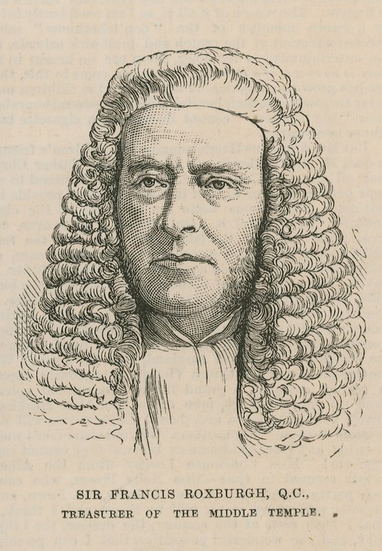 Sir Francis Roxburgh, skarbnik środkowej świątyni autorstwa English School