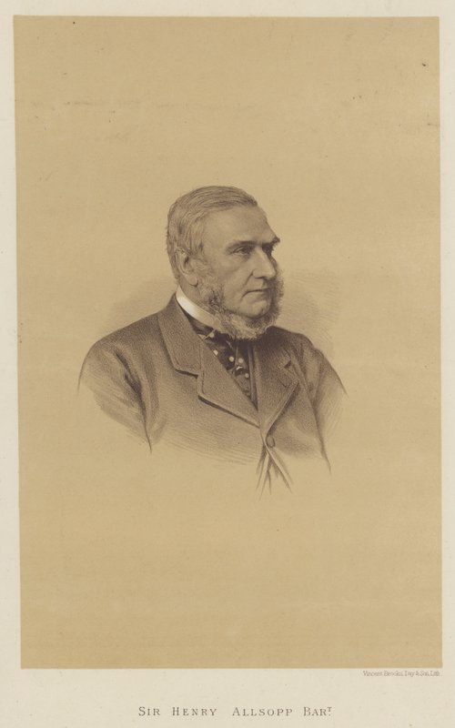 Sir Henry Allsopp, baronet (litografia) autorstwa English School