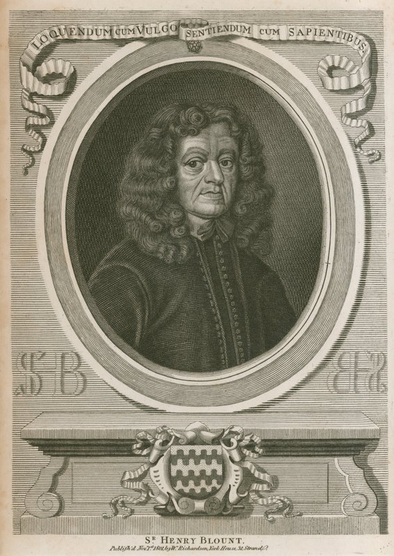 Sir Henry Blount autorstwa English School