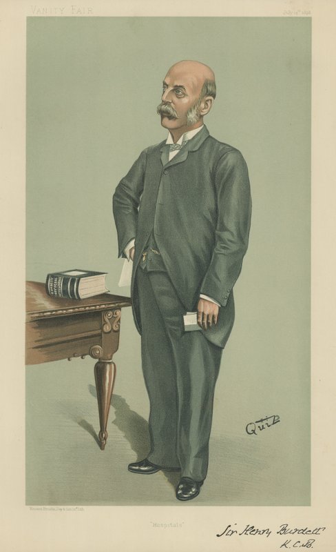Sir Henry Charles Burdett autorstwa English School