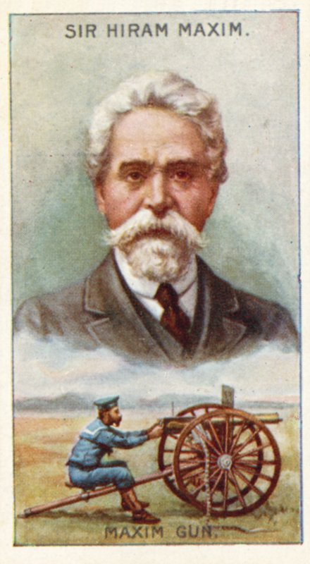 Sir Hiram Maxim, Maxim Gun autorstwa English School