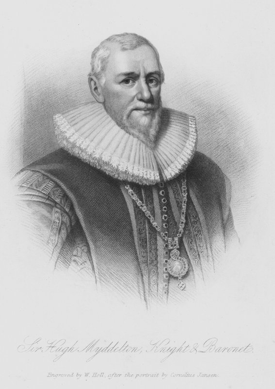 Sir Hugh Middleton (Grawerowanie) autorstwa English School