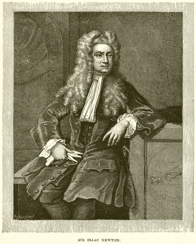 Sir Isaac Newton autorstwa English School