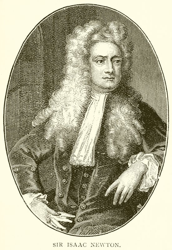 Sir Isaac Newton autorstwa English School