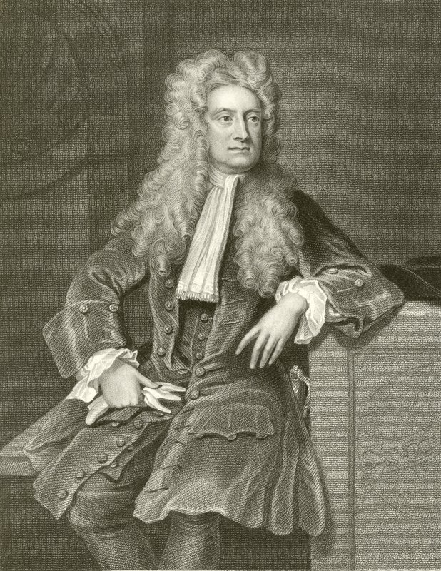 Sir Isaac Newton autorstwa English School