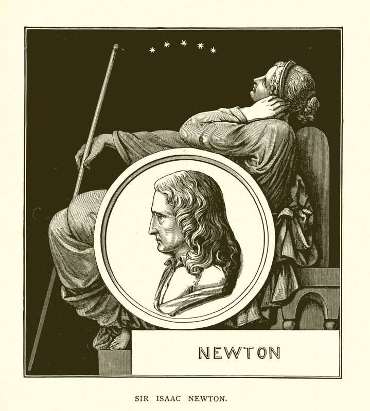 Sir Isaac Newton autorstwa English School