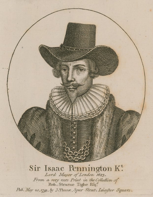 Sir Isaac Pennington, burmistrz Londynu 1643 autorstwa English School