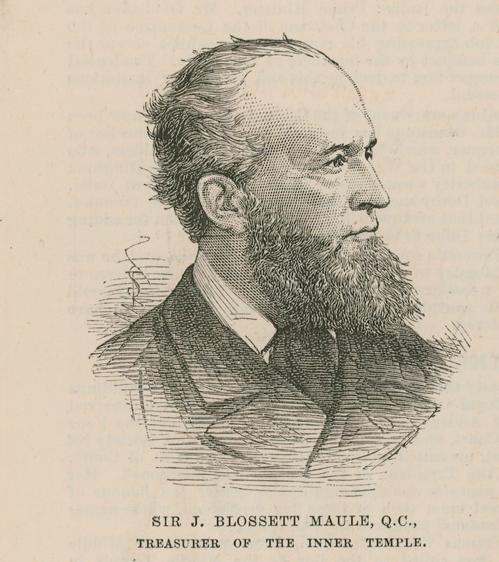 Sir J Blossett Maule, skarbnik Wewnętrznej Świątyni autorstwa English School