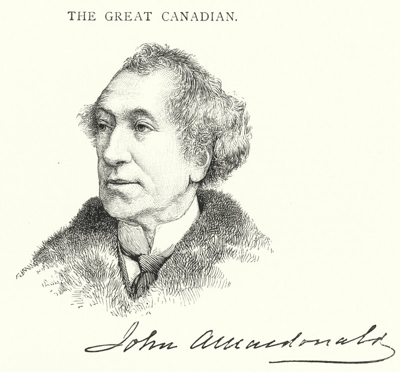 Sir John Alexander Macdonald (Grawerowanie) autorstwa English School