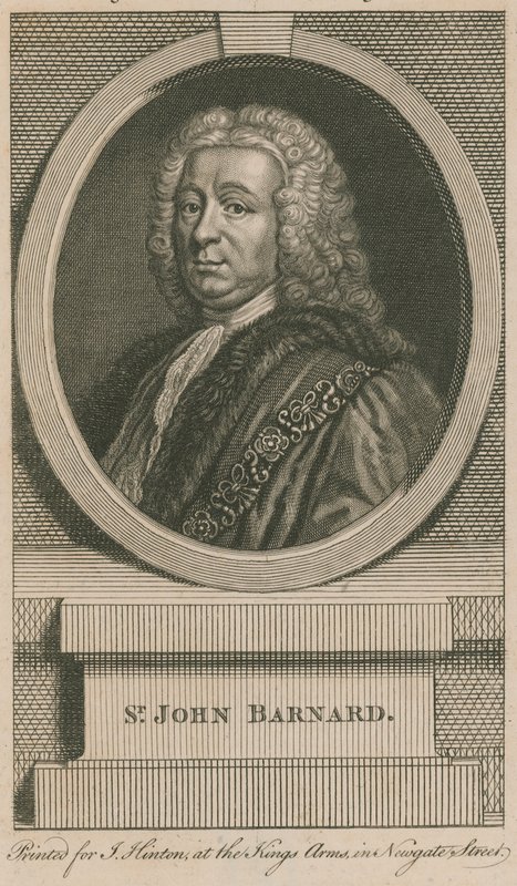 Sir John Barnard, burmistrz Londynu autorstwa English School