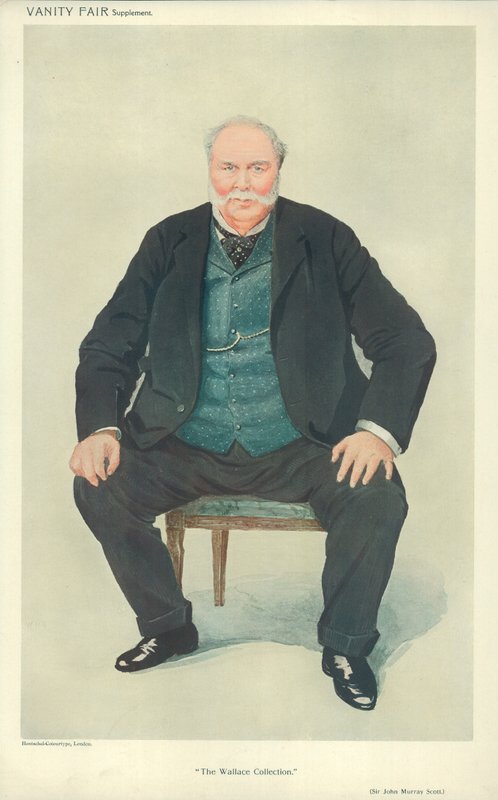 Sir John E A Murray Scott, The Wallace Collection, 14 kwietnia 1909, komiks Vanity Fair autorstwa English School