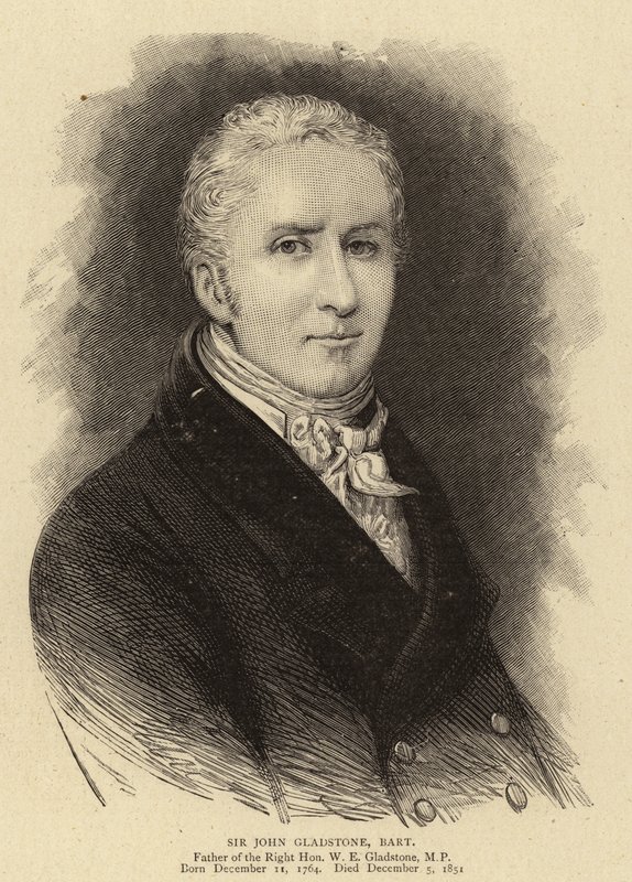 Sir John Gladstone, Bart (Grawerowanie) autorstwa English School