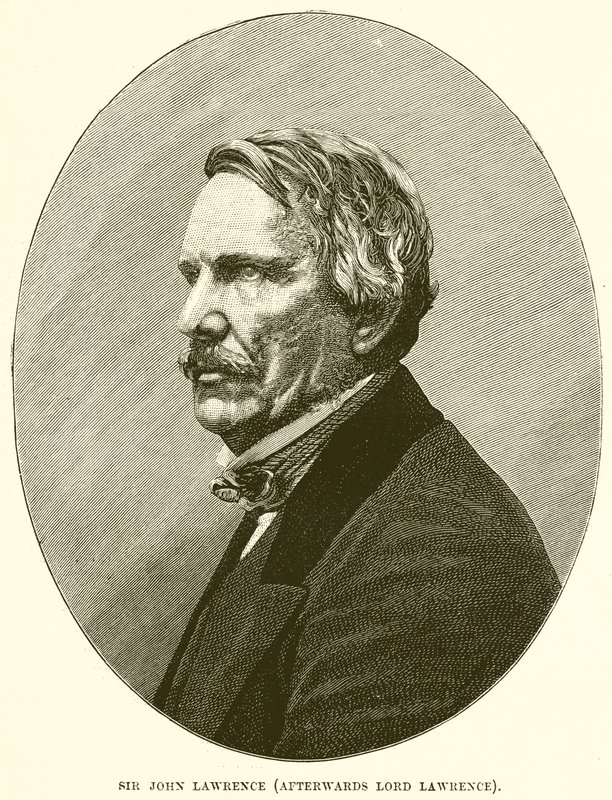 Sir John Lawrence (później Lord Lawrence) autorstwa English School