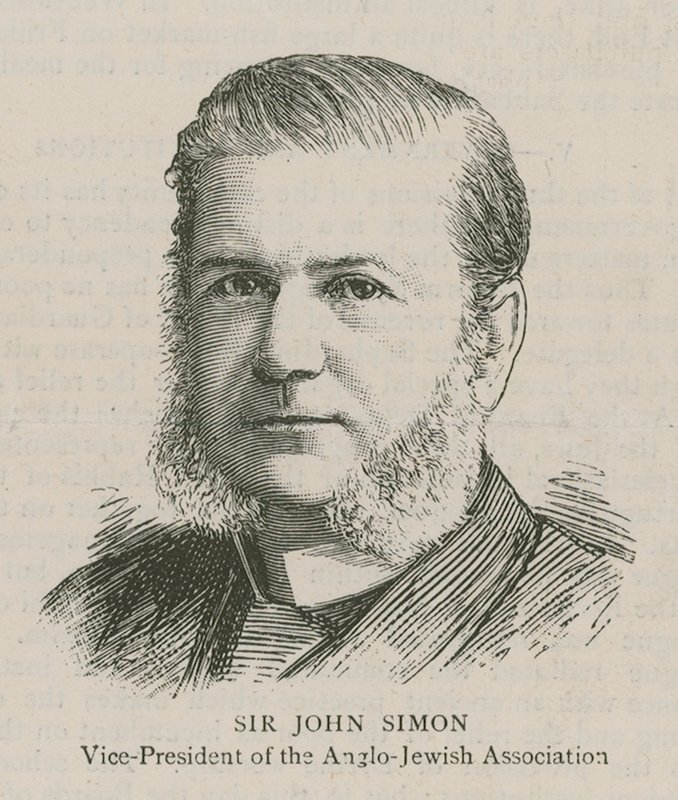 Sir John Simon, wiceprzewodniczący Stowarzyszenia Anglo-Żydów autorstwa English School