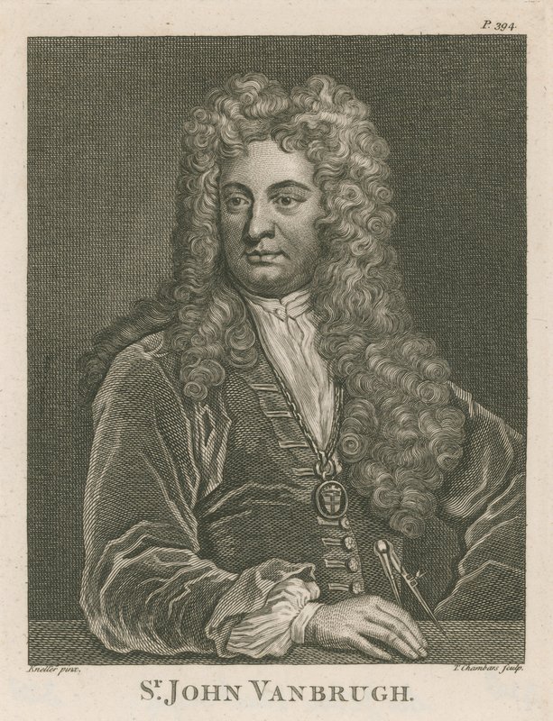 Sir John Vanbrugh, architekt i dramaturg autorstwa English School
