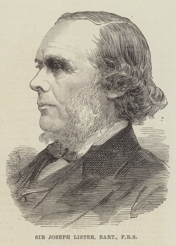 Sir Joseph Lister, Baronet, FRS (Grawerowanie) autorstwa English School