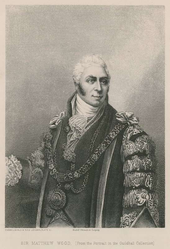 Sir Matthew Wood, burmistrz Londynu, 1809 autorstwa English School