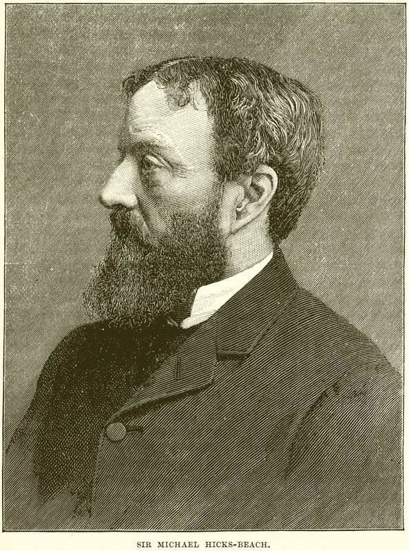 Sir Michael Hicks-Beach autorstwa English School