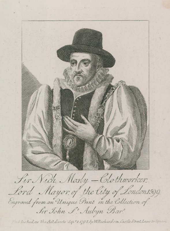 Sir Nicholas Mosley, sukiennik, burmistrz Londynu, 1599 autorstwa English School