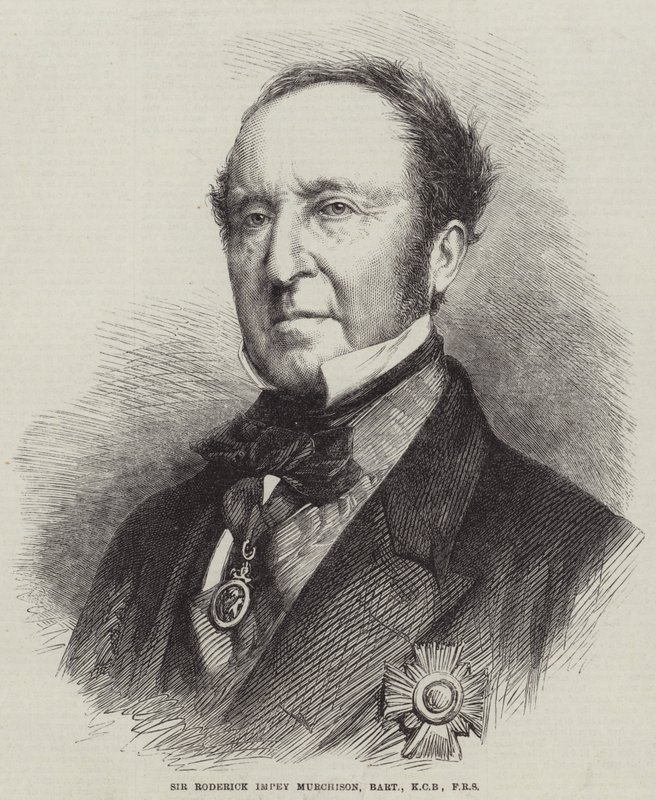 Sir Roderick Impey Murchison, Baronet, KCB, FRS (grawerowanie) autorstwa English School