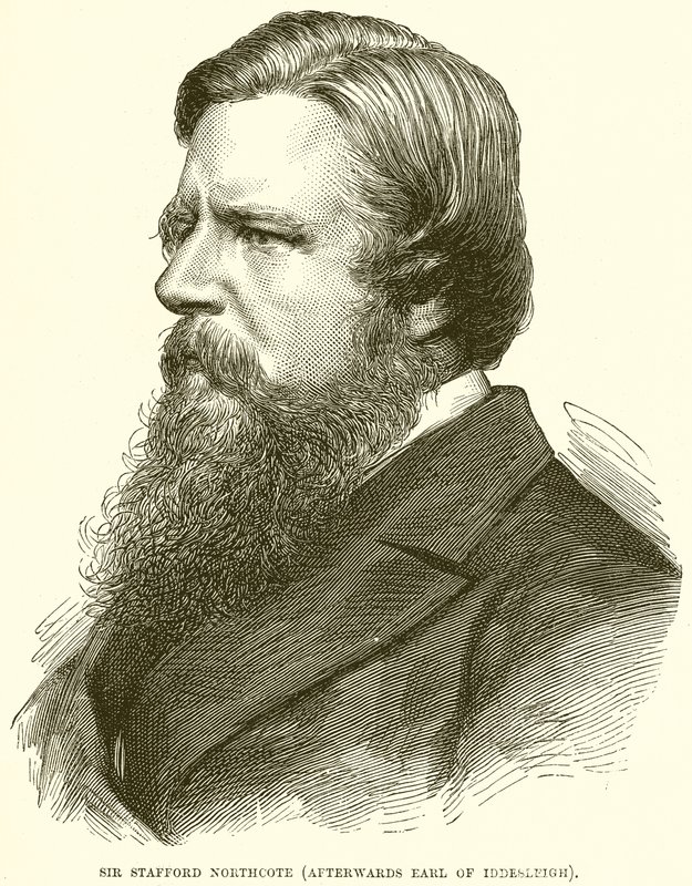 Sir Stafford Northcote (później hrabia Iddesleigh) autorstwa English School