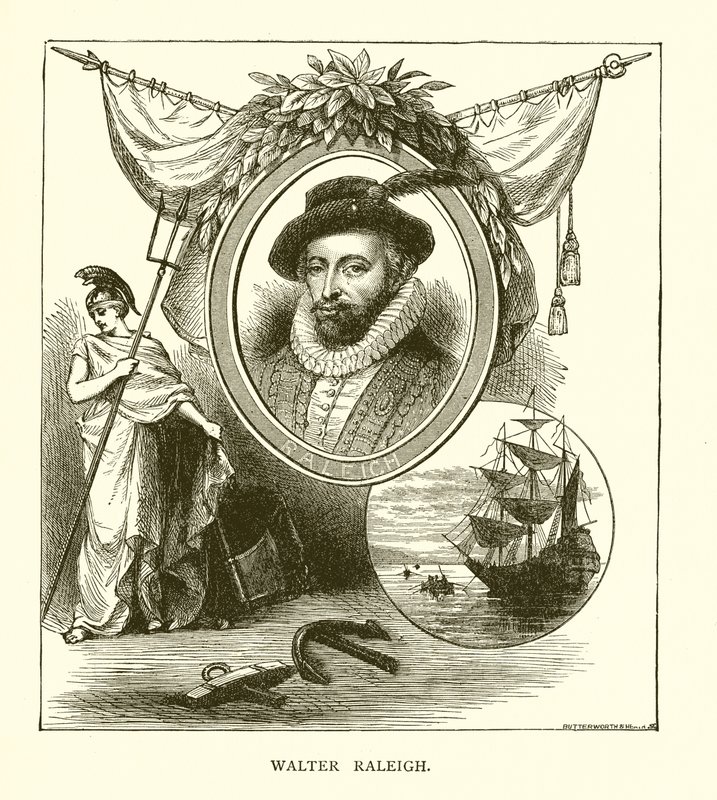 Sir Walter Raleigh autorstwa English School