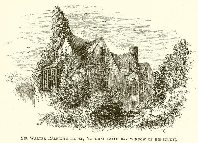 Sir Walter Raleighs House, Youghal (z wykuszem swojego gabinetu) autorstwa English School